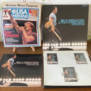 Bruce Springsteen Live 3 Cassette Box Set - 1986 + USA Weekend 1987 Newspaper